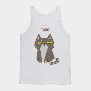 Funny gray cat drawing Tank Top